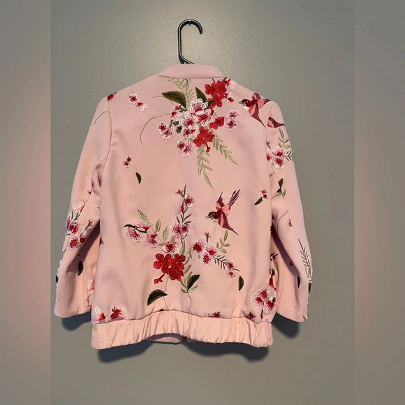 NWOT Ted Baker Leelah Soft Bomber Jacket in Pink Size 1 - Picture 5 of 7